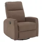 Relax forgószék fotel, szürkésbarna taupe, MEKENZI