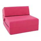 Összecsukható matrac/fotel, 2v1, rózsaszín magenta, PELOS