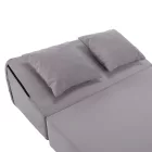 Összecsukható matrac/fotel, 2v1, világosszürke, PELOS
