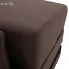 Összecsukható matrac/fotel, 2v1, barna Taupe, PELOS