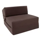 Összecsukható matrac/fotel, 2v1, barna Taupe, PELOS