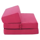 Összecsukható matrac/fotel, 2v1, rózsaszín magenta, VEDIS