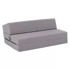 Összecsukható matrac/fotel, 2v1, világosszürke, VEDIS