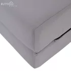 Összecsukható matrac/fotel, 2v1, világosszürke, VEDIS