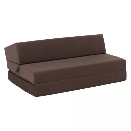 Összecsukható matrac/fotel, 2v1, barna Taupe, VEDIS