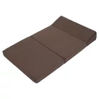 Összecsukható matrac/fotel, 2v1, barna Taupe, VEDIS