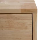 Éjjeliszekrény, masszív fa, természetes, BRUNI
