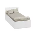 Ágy fém ráccsal és tárolóhellyel, 90x200, fehér, DOLI