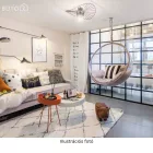 Függő fotel, átlátszó/arany/szürke, BUBBLE NEW TYP 1