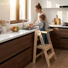 Montessori összecsukható tanulótorony, természetes, URIAN