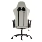 Irodai/gamer szék, fehér/fekete, teherbírás 150 kg, PAPIBAS