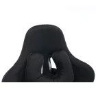 Irodai/gamer szék, fekete Velvet szövet, teherbírás 150 kg, SALOP