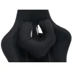 Irodai/gamer szék, fekete Velvet szövet, teherbírás 150 kg, SALOP