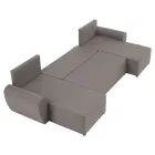 Univerzális ülőgarnitúra, szürkésbézs Taupe, DAKAR NEW U
