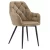 Design fotel, bézs Velvet szövet, VERIO NEW