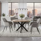 Design fotel, szürke Velvet szövet, VERIO NEW