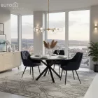 Design fotel, fekete Velvet szövet, VERIO NEW