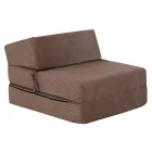 Összecsukható matrac/fotel, 2 az 1-ben, világosbarna, MALEN