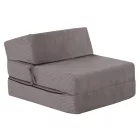 Összecsukható matrac/fotel, 2 az 1-ben, szürke, MALEN