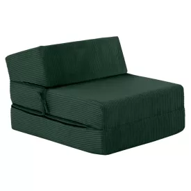 Összecsukható matrac/fotel, 2 az 1-ben, zöld, MALEN