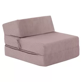 Összecsukható matrac/fotel, 2 az 1-ben, rózsaszín, MALEN