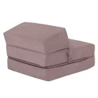 Összecsukható matrac/fotel, 2 az 1-ben, rózsaszín, MALEN