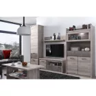 Polcállvány 2D1S, nairobi gesztenye/onix, JESI NEW