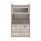 Alacsony vitrin 2D1W1S, nairobi gesztenye/onix, JESI NEW