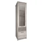 Vitrin 1D1W1S, nairobi gesztenye/onix, JESI NEW