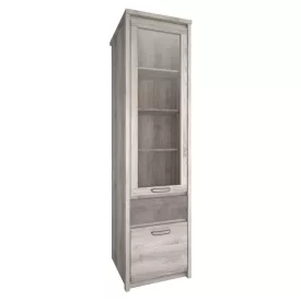 Vitrin 1D1W1S, nairobi gesztenye/onix, JESI NEW
