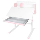 Növekvő íróasztal, rózsaszín/fehér, ADAN