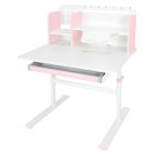 Növekvő íróasztal, rózsaszín/fehér, ADAN