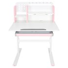 Növekvő íróasztal, rózsaszín/fehér, ADAN