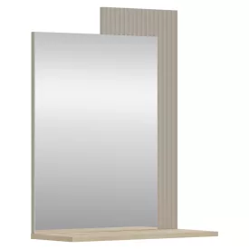Tükör 65, szürkésbarna Taupe/silverjack tölgy, DOMCA
