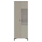 Vitrin, szürkésbarna Taupe/silverjack tölgy, DOMCA 1D1W
