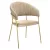 Design étkezőszék, bézs Velvet szövet/gold króm arany, DASMIN NEW TYP 1