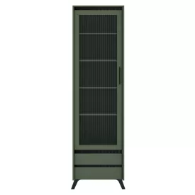 Vitrin, smoke zöld/fekete, LONGY REG1W2S