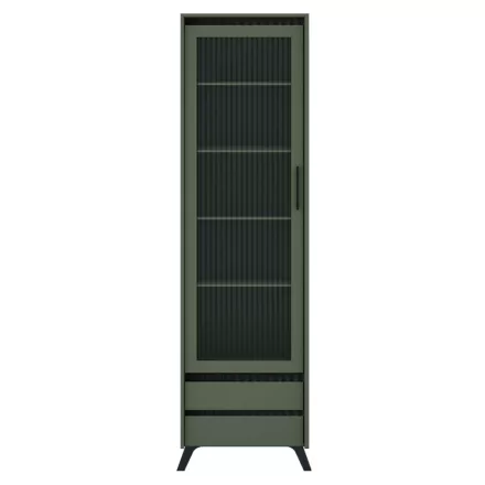 Vitrin, smoke zöld/fekete, LONGY REG1W2S