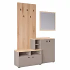 Előszobai összeállítás, toffee/natúr canella strata/cremona torro tölgy, EBRAO