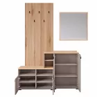 Előszobai összeállítás, toffee/natúr canella strata/cremona torro tölgy, EBRAO