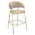 Design bárszék, bézs Velvet szövet/gold króm arany, DASMIN NEW TYP 2