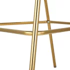 Design bárszék, bézs Velvet szövet/gold króm arany, DASMIN NEW TYP 2