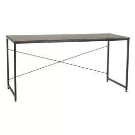 Íróasztal, beton/fekete, 150x60 cm, MELLORA
