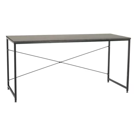 Íróasztal, beton/fekete, 150x60 cm, MELLORA