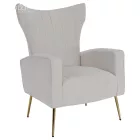 Relaxfotel, bézs Velvet szövet, BARET
