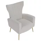 Relaxfotel, bézs Velvet szövet, BARET