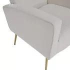 Relaxfotel, bézs Velvet szövet, BARET