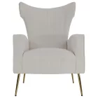 Relaxfotel, bézs Velvet szövet, BARET