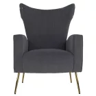 Relaxfotel, szürke Velvet szövet, BARET