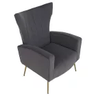 Relaxfotel, szürke Velvet szövet, BARET